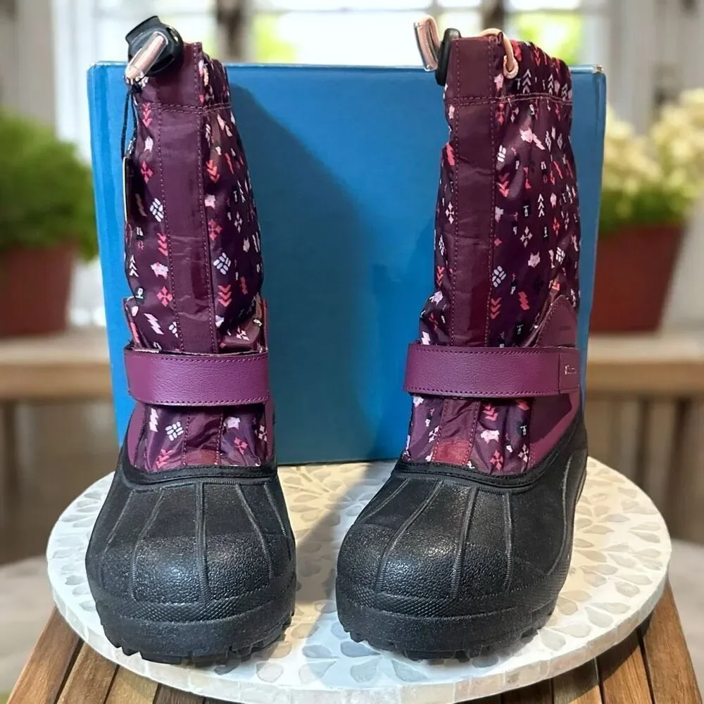 Columbia Powderbug Insulated Snow Winter Forty Print Boot −40°F Size 6 (EU 38) N